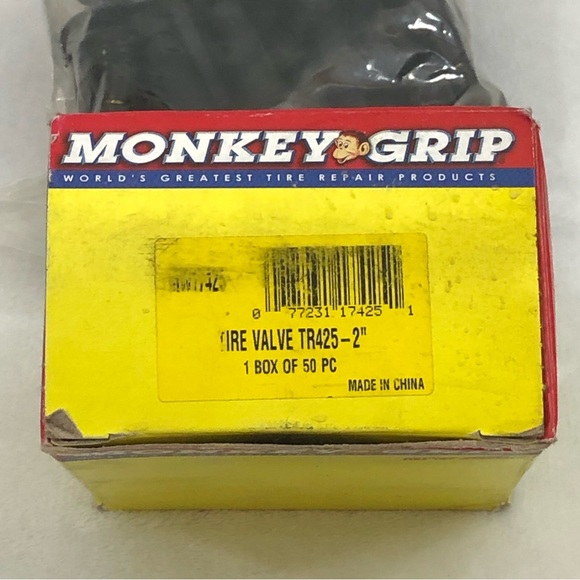 Monkey Grip Box Of 50 Black Tubeless Tire Valves TR425-2” Bike Auto Tire Repair - Picture 3 of 9